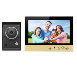 Intercom 9 '' TFT LCD -проводная видео дверь телефон Визуальный интерком -систему внутренний монитор двери.