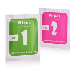 Wet and Dry Alcohol Wipe Clean Screen Wipes Cloth Pack For Cell Phone Camera Cleaning Tool1256418
