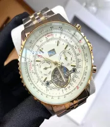 U1 Topgrade AAA 45 mm Men Highend Quality Watches 5pin Wheel Flośle Automatyczny zegarek mechaniczny 45 mm okrągły ramka Srebrna Moda 6121681