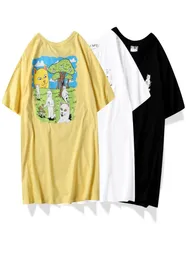 Hochwertiger Modedesigner -Kleidung Ripndip Picking Pilzs Katzendruck Kurzarm Baumwoll Jugendliebhaber T -Shirt für Männer und 5450153