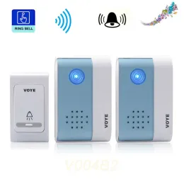 Campainhas de campainha Redeagle Porta sem fio 38 CARROS Músicas 1 Transmissor 2 Digital Receiver Door Bell V004B2 Para Villa Office House