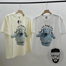 Printed T-shirt Cotton Round Neck Men's and Women's T Shirts Real Photos 2024ss