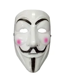 Costume Accessories V Shape Masks For Men Halloween Vendetta Party Male Classic Mask Cosplay Mens White Yellow3242750