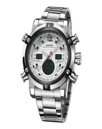 Weide Erkekler Otomatik Dijital Elektronik İzleme LCD Kamp Saatleri Led Quartz Endeliwatch Paslanmaz Çelik Sport Orologio Saat WH52058610494