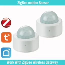 検出器Tuya Zigbee PIR Motion Detector Human Motion Sensorスマートホームセキュリティスマートライフワークスアレクサグーグルホーム