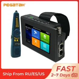 عرض Pegatah 4K AHD/CVI/TVI شاشة لمس التناظرية CCTV Tester CCTV شاشة لكاميرا IP اختبار الكاميرا اختبار IPC Poe Testers Camera