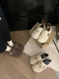 Casual Shoes Soft Soled Plush för kvinnor att bära i vinterdagliga och varma boken ensamstående kvinnor