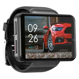 Saatler 2022 Lemfo DM101 Akıllı Saat Erkekleri 4G Android Çift Kamera 2080mAh Batarya WiFi GPS Büyük Ekran Smartwatch Google android iOS için