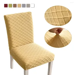 Stol täcker mat täcker stretchable parson slipcover polyester tvättbart för rum kök sovrum levande restaurang