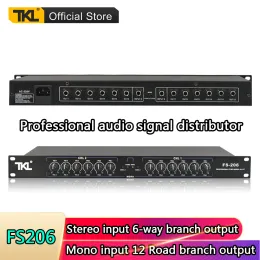 Zubehör TKL FS206 Professioneller Audiosignalverteiler Stufe Audio -Prozessorausrüstung