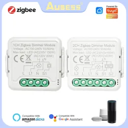 Intercom Tuya Zigbee3.0 Smart Dimmer Switch Moduł Smart Home zdalny przełącznik głosowy, współpracuje z aplikacją Tuya Smart Life Alexa Google Home