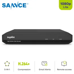 Kaydedici Sannce 4/8/16 Kanal Dijital Video Kaydedici Tam 1080N CCTV DVR H.264 1080P Çıktı 4CH CCTV Gözetim DVR