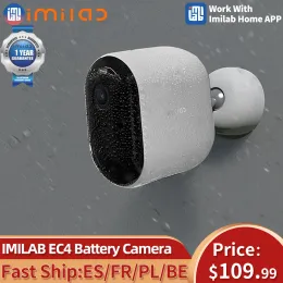 システムImilab EC4ソーラーカメラビデオ監視システムキット屋外4MP HD IPスポットライトバッテリーワイヤレスWifiスマートホームセキュリティCCTV