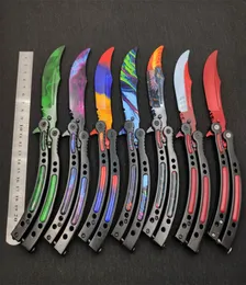 Butterfly in training stainless steel butterfly CS GO knife Counter Strike game folding Knife no edge dull tool9317478