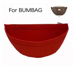 For BUMBAG Waist Felt Cloth Insert Bag Organizer Fanny Pack Bag Women Makeup Storage Cosmetic BagPremium FeltHandmade20 21030735648676826