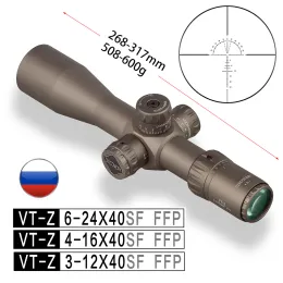 البصريات FFP Discovery Gun Sight Sight Optics Compact Scope Scope Riflescope 624 416 312 First Pocal Poical Plan