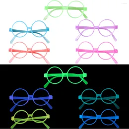 Party Dekoration Luminöse Brille Fluoreszenzprops liefert Spielzeug glühende Sonnenbrille für Disco -glühende Junggesellengeburtstag Kinder