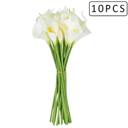 Dekorative Blumen 10pcs Calla Lilie Simulation fließbare Vasen Nordische Dekoration Home Pflanzenhalter Styles Blumen Vase Dekor