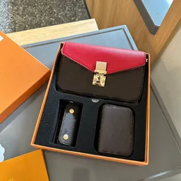 Nova versão da versão com várias peças Boutique Boutique Box Combination Set.Bolsa de cartão.Saco -chave.Bolsa de moeda