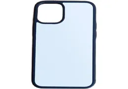 블랭크 2D 승화 TPU PC iPhone 14 14 13 12 Mini 11 Pro Max XR X XS Samsung S21 S21Ultra with Aluminum insert3792270