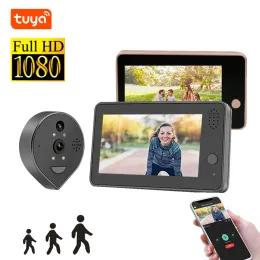 Doorbell tuya wideo wizjer do drzwi dzwonek isär tuya inteligentny dom wideodzwonek wifi wideo oko wifi bezprzewodowy domofon wideo d