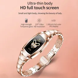 시계 2022 LEMFO H8 Pro Smart Watch 여성 방수 심박수 모니터 레이디 스마트 워치 피트니스 팔찌 선물 스마트 워치 여성