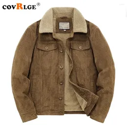 Jaquetas masculinas covrlge algodão macho quente parka casaco veludo casaco curto homem zip sólido quebra -vento de inverno casual windbreake