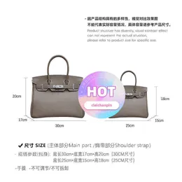 Designer Tote H gao ding 2024 nova bolsa de bolsa premium top togo couro bolsa de couro u1nw uz94