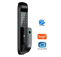 Lock Tuya (WiFi) TTlock Smart Lock med lösenord Fingeravtryck IC -kortnyckel för att låsa upp används ofta i lägenheter Homestay och kontor