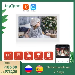 Intercom Jeatone 2Wired WiFi Video Interphone With Tuya APP Video Intercome 7 Inch Monitor For Home Waterproof Sensor Doorbell