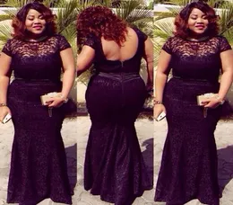 Plus -storlek Fat Women aftonklänningar 2016 Lace backless aftonklänningar formella aso ebi stilar vestidos de fiesta special tillfälle aso4648348