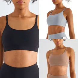 Lu Align High Strength Align Physical Training Bra Vest Tops High Elasticity Seamless Have Rapid Drying Free Jogger Lemon Woman Lady