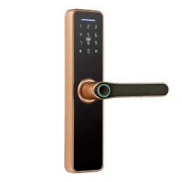 Sperre biometrische Smart Fingerabdruck Handle Lock Passwort Electronic Door Lock Card Kartentaste Home Home Security