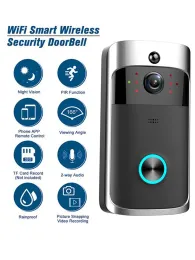 초인종 Z50 V5 비디오 초인종 WiFi 실외 도어 벨 방수 IP65 Intercom Doorbell Camera Smart Home Xbell App Wireless Door Phone