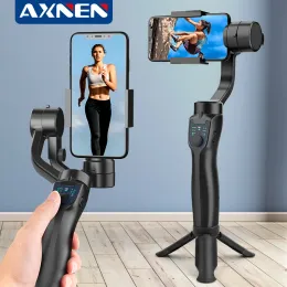 Monopods Axnen F8 3AXIS Handheld Gimbal Phone Stabilisator Smartphone Stativ -Handyhalter für iPhone Android Mobile Video -Datensatz