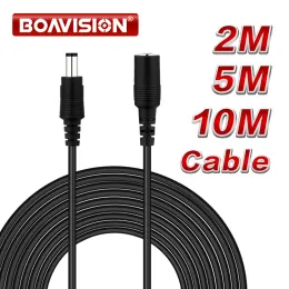 Eldivenler 2m 6.56ft / 5m 16.5ft / 10m 33ft DC Uzantısı 5.5x2.1mm Güç Kablosu Kablosu CCTV Güvenlik Kamerası için 12 Volt Uzatma Kablosu