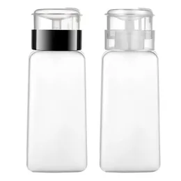 2024 50/180 ml tom tryck spikflaskpump dispenser plastpolsk bärbar flytande makeup rensningsrensare manikyrverktyg med LOCK1. För nagellackborttagningspump