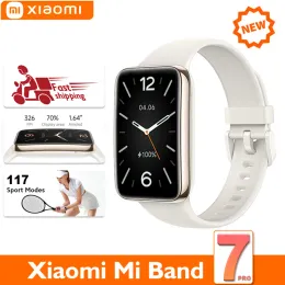 リストバンドXiaomi Mi Band 7 Pro Smart Bracelet 1.64 Amoled Full Color Square Screen Heart Reat Fitness Traker NFC Sports Waterproof Watch