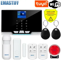 Kits Tuya Inteligenta Bezprzewodowa Alarmu Bezprzewodowy Sim Zabezpieczenie GSM Alarm Zestaw Do organisator