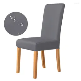 Krzesło obejmują wodoodporne mleko jedwabny tkaninę na rozciąganie Okładka na krzesła do jadalni Bankiet Fotelik