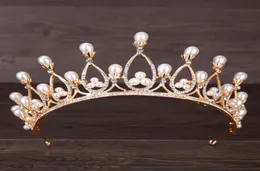 Corone da sposa cristalline perle barocche corone da sposa per capelli ghioratura ghiorana per levane del matrimonio diadema diadema corona tiara velo da sposa capelli ACC5416314