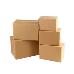 Mailers 10st/Lot Brown Corrugated Paper Box Office Supplies Carton Gift Packing Box Postal Express Shipping Package Box