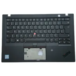 Carte Nuovo laptop originale per Lenovo ThinkPad X1 Carbon 6th Gen Copertura Palmrest UK Keyboard Fintprint foro di impronta digitale 01yr529 01yr565