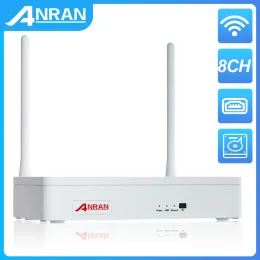 Cords Anran 8CH 무선 NVR ANRAN 3MP 또는 5MP WIFI 감시 보안 카메라 네트워크 비디오 레코더