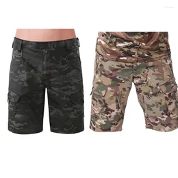 Motorcycle Apparel Outdoor Camouflage Men's Summer Hiking Shorts Multi-Pocket Sports Cycling Training Tooling