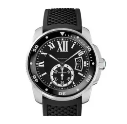 최고 판매 남성 시계 블랙 다이얼 캘린더 자동 시계 기계식 손목 시계 CA072623918