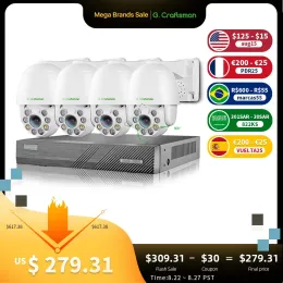 SYSTEM 5MP KIT SYSTEM 2/46/8 PTZ 5X CCTV Security Sony IMAX335 H.265 8CH NVR Wodoodporne Wodoodporne Surveillance Audio IP wideo