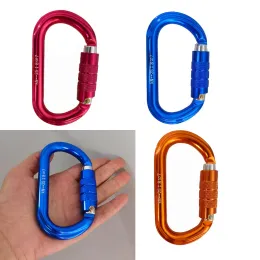 アクセサリー25kn Oshape Carabiner Aluminum Oval Masters Rock Climbing Auto Locking Screak Gate Carabiner for Outdoor