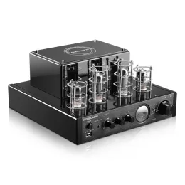 アンプノブシュント100W NPS MS10D MKII HIFI VACCUM TUBE AMPLIFIER USB/Bluetooth Home Audio Amplifier 25W+25W Amplificador Bluetoothアンプ