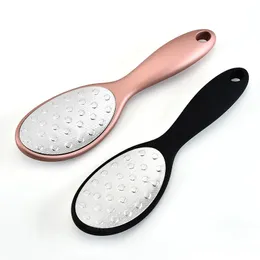 Dispositivo di sfregamento del piede per rimuovere la pelle morta e la scheda del piede in acciaio inossidabile a doppia faccia per rimuovere i calli pedicure